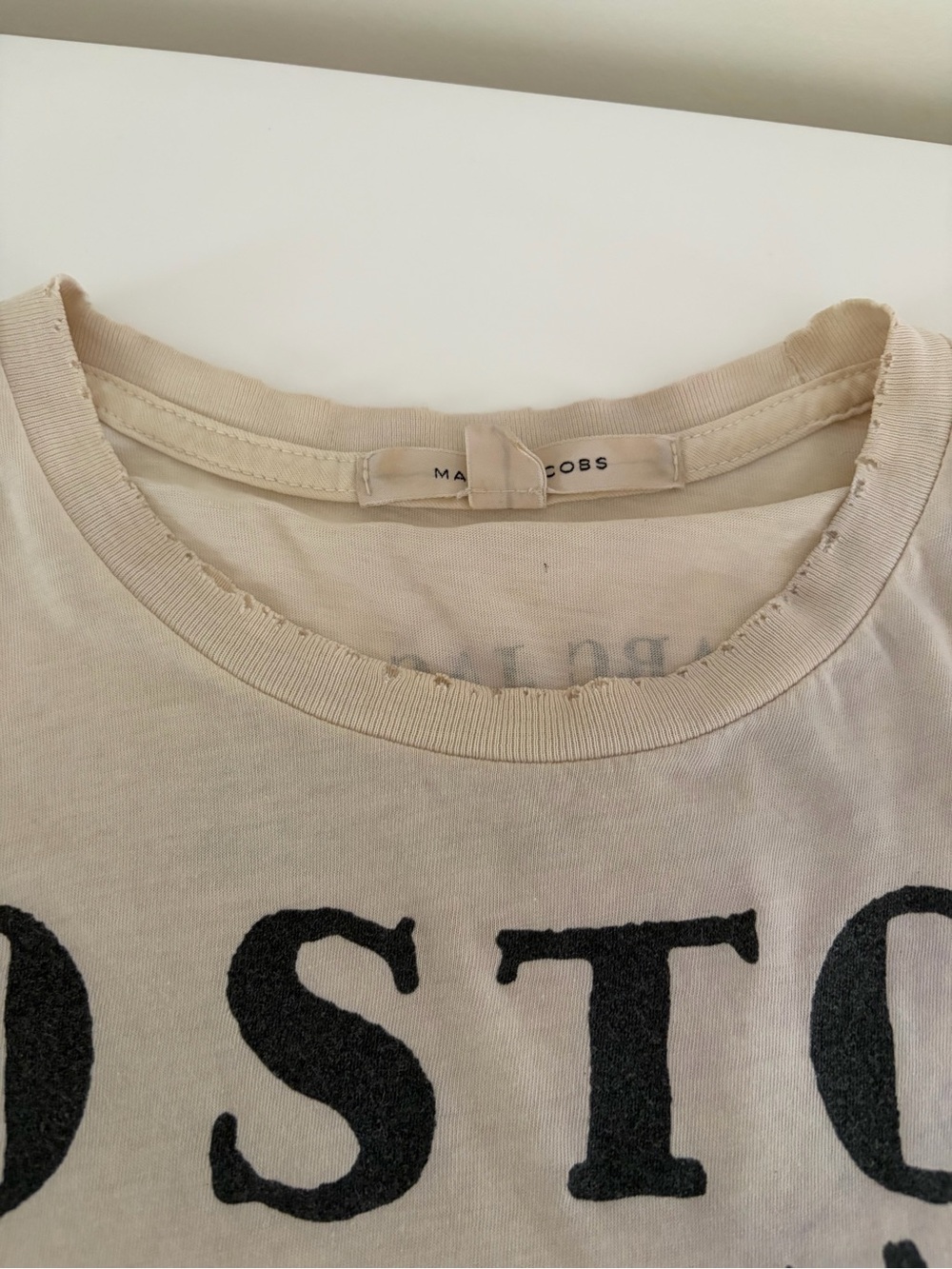 VTG MARC JACOBS Boston Newbury St. T-Shirt Sailor Nautical Graphic Tee Small - Picture 10 of 13